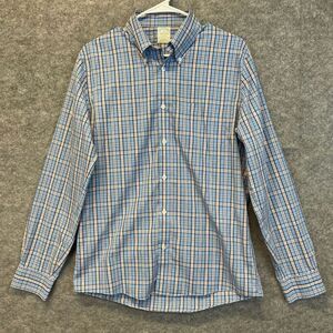 BROOKS BROTHERS Milano Fit Non-Iron 100% Supima Cotton Plaid Shirt Men’s Medium